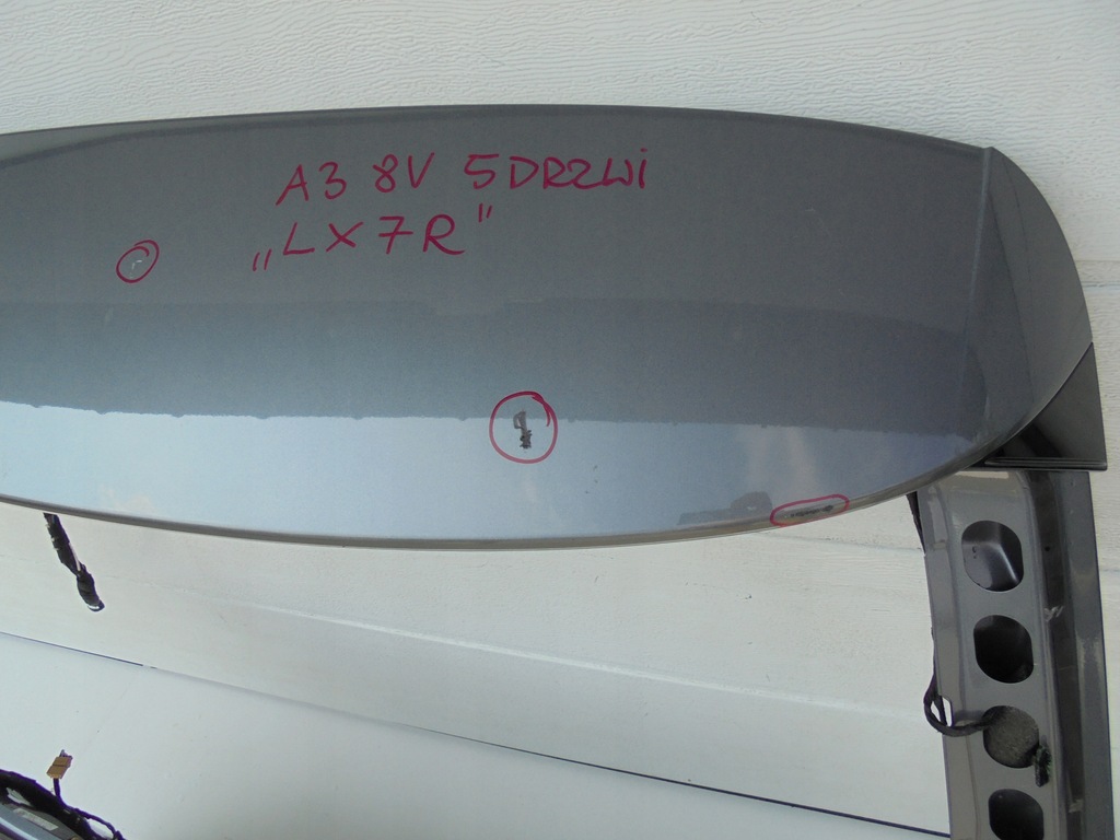 фото №7, Audi a3 8v 5 двері lx7r кришка багажника багажника 2012-2019