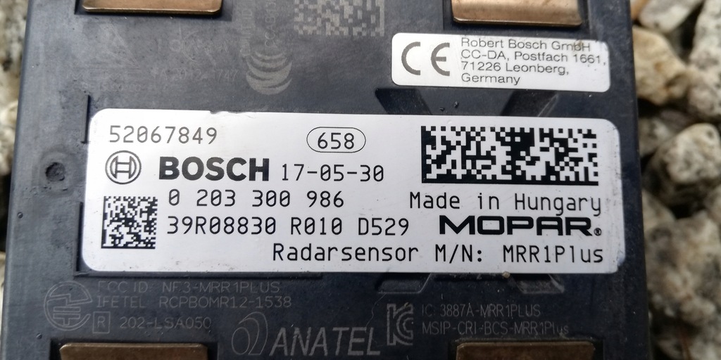 фото №6, Jeep renegade fiat 500x 2016 2017 2018 2019 датчик радар 0203300986