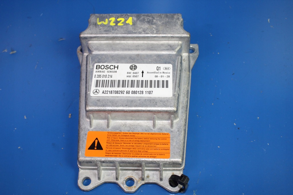 фото №1, Mercedes s w221 датчик модуль подушек air bag