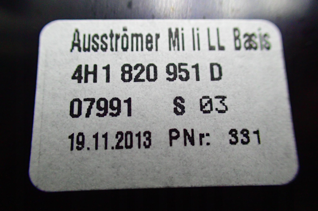 фото №6, ^^ audi a8 d4 4h решітка обдув 4h1820951d