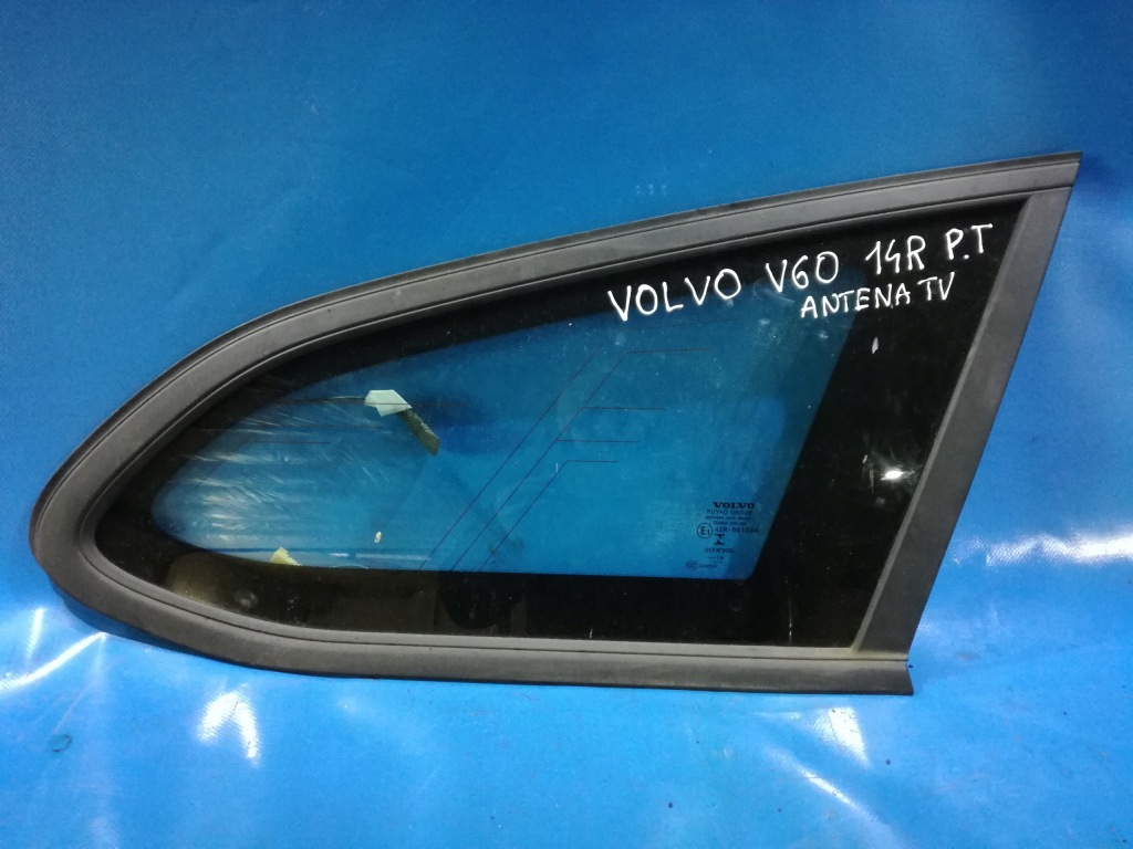 фото №1, Скло кузовна бічна правий задня volvo v60