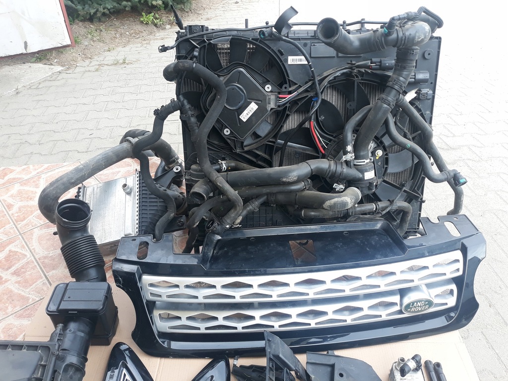 фото №3, Комплект радіатор решітка радіатора range rover sport l494 13-