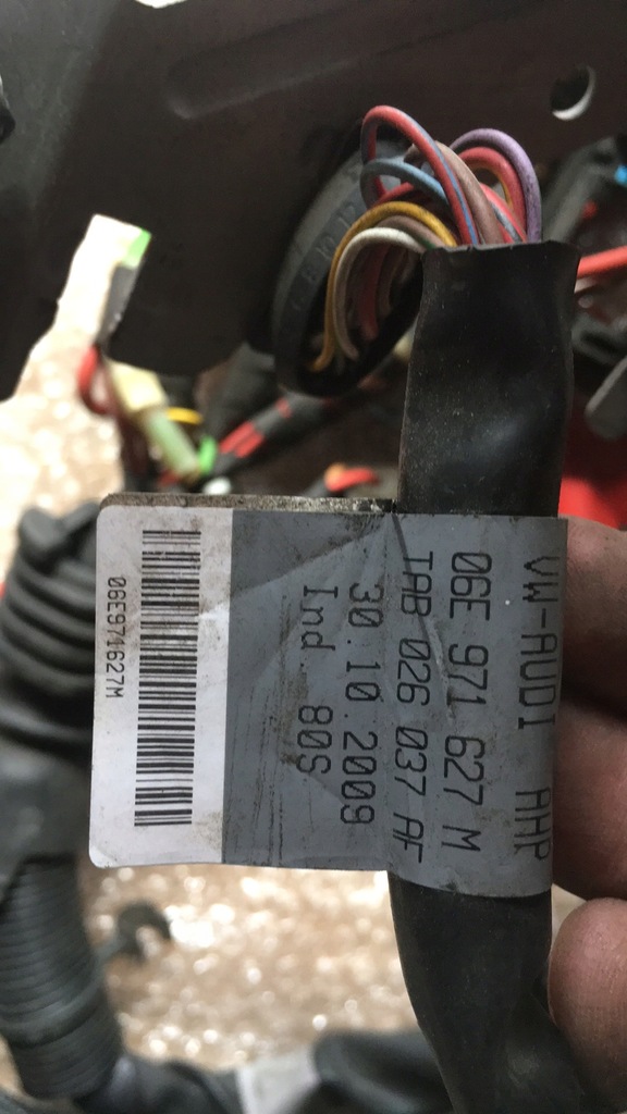 фото №4, Audi 3.0 tfsi джгут електропроводка двигуна 06e971627m