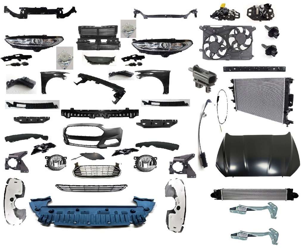 фото №1, Kompletny перед ford mondeo mk5 fusion usa новий