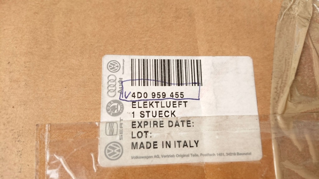 Вентилятор радиатора vw passat b5 2.8 v6 audi a4 b5 1.9 tdi 2.4 2.8 с Разборки