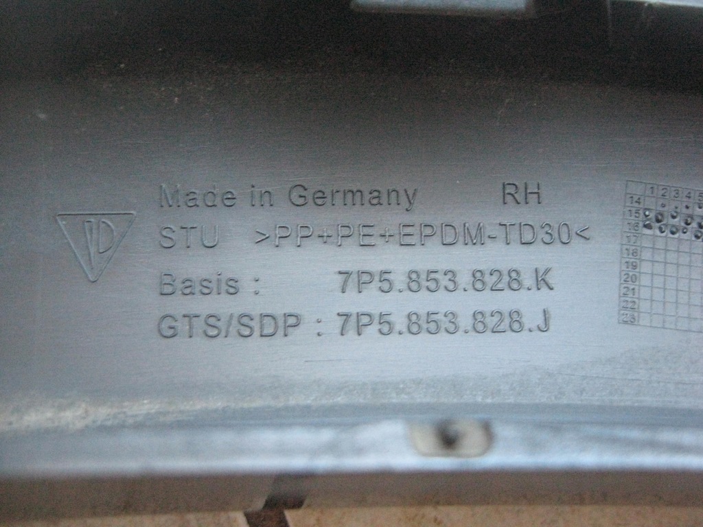 фото №11, Молдинг крыла - правый задняя - porsche cayenne gts