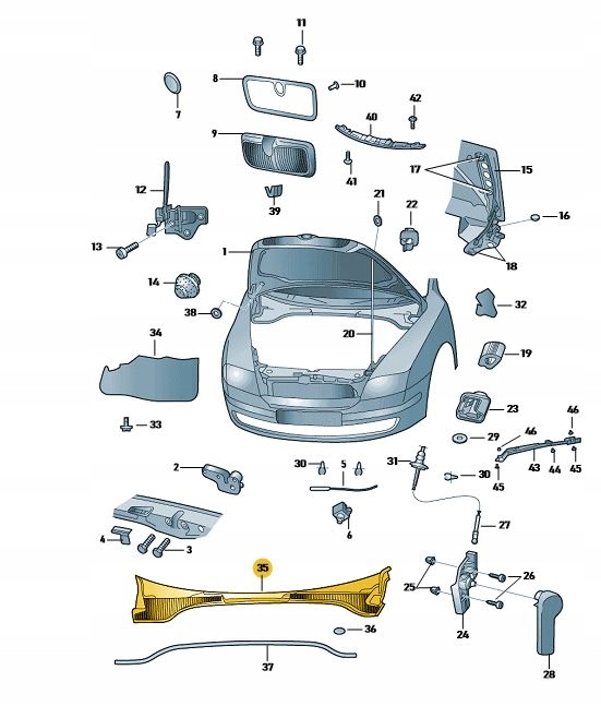 фото №16, Жабо skoda octavia ii 1z1819415f europa