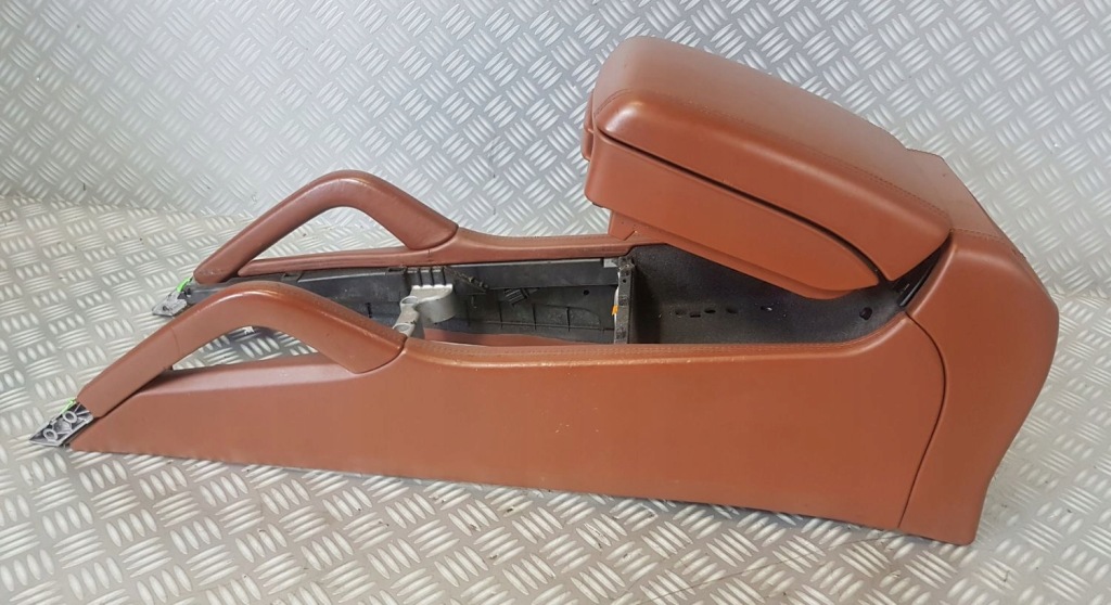 фото №8, Porsche cayenne 7l тунель середній підлокітник шкіра коричнева бардачок