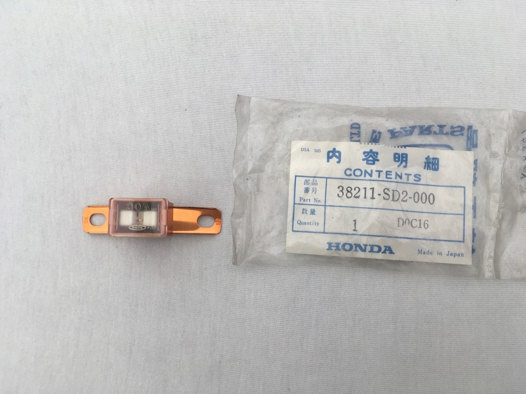 фото №1, Оригінальний номер 38211-sd2-000 запобіжник 30a honda оригінал