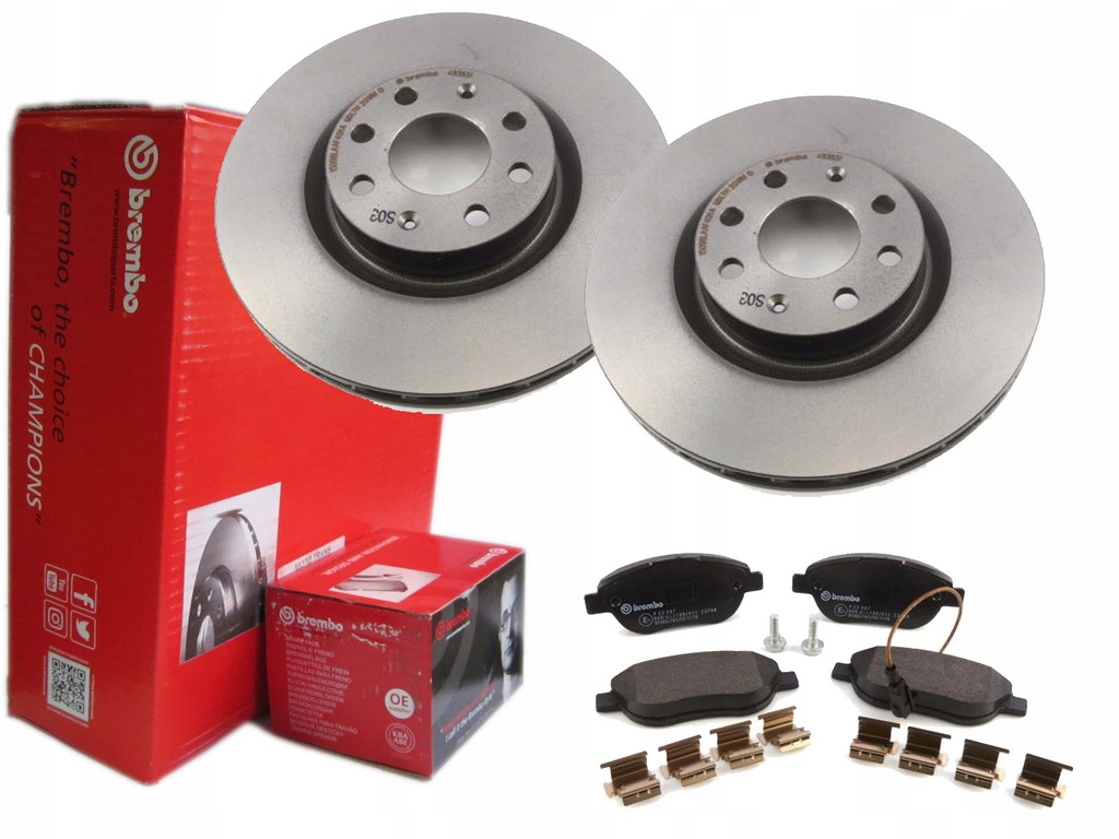 фото №1, Гальмівні диски + гальмівні колодки brembo перед fiat grande punto