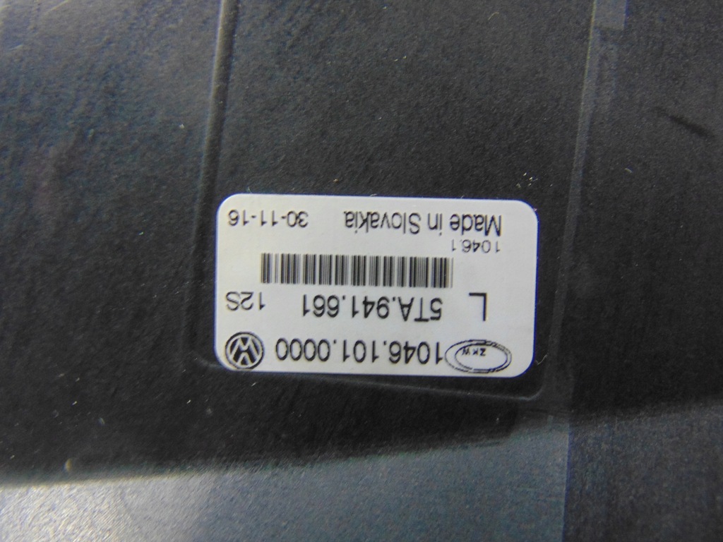 фото №7, Протитуманна фара лівий vw touran 15- 5ta941661