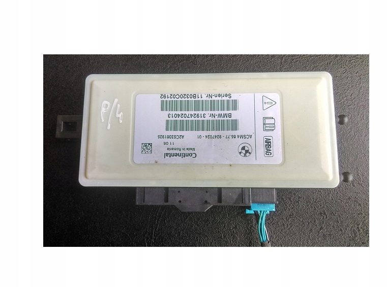 фото №1, Модуль датчик подушка безпеки подушок bmw оригінальний номер 9247024