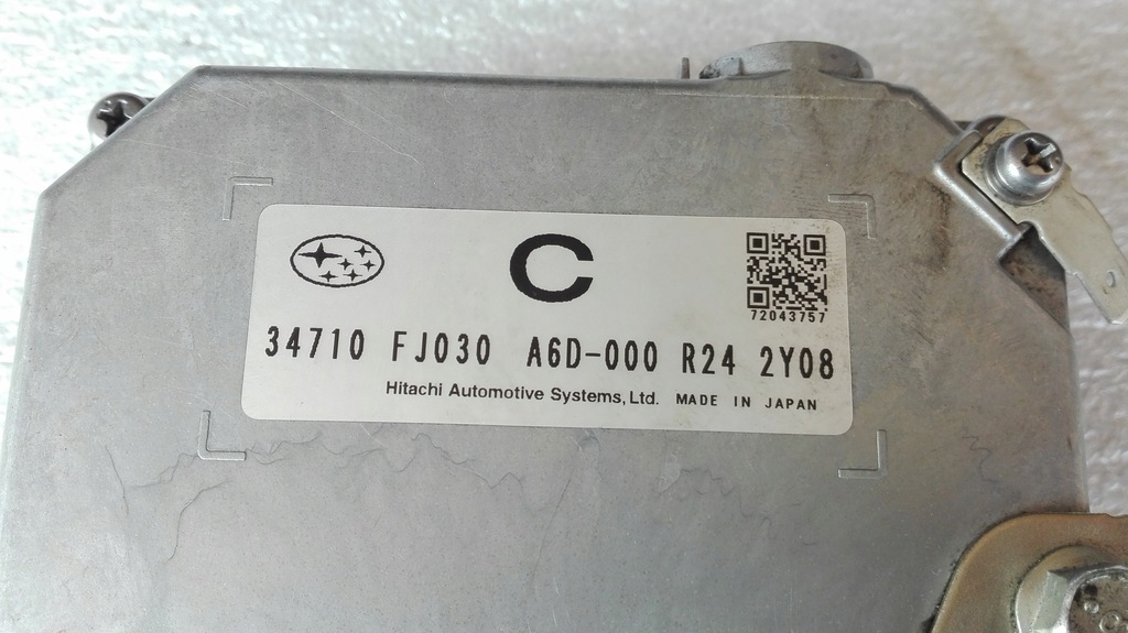 фото №2, Subaru бортовий комп'ютер модуль блок керування 34710 fj030