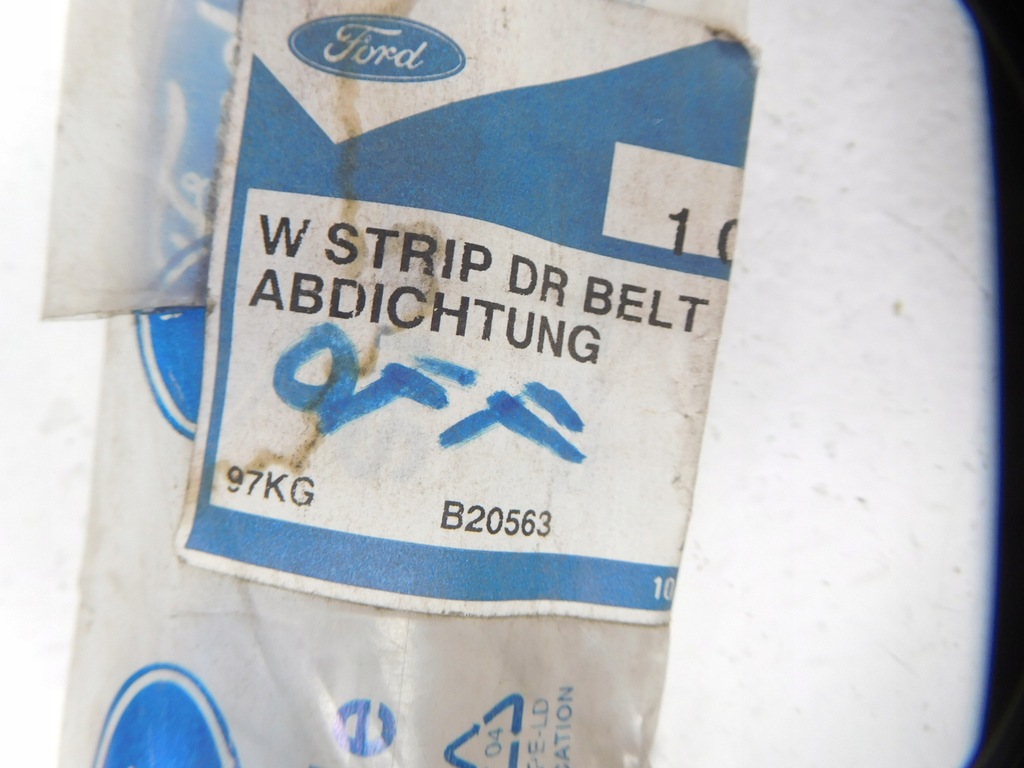 фото №7, Прокладка стекло дверь ford ka 1041758 97kgb20563