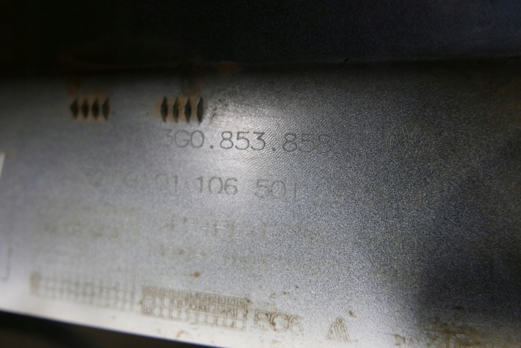 фото №4, Volkswagen оригінальний номер 3g0853858 молдинг поріг p