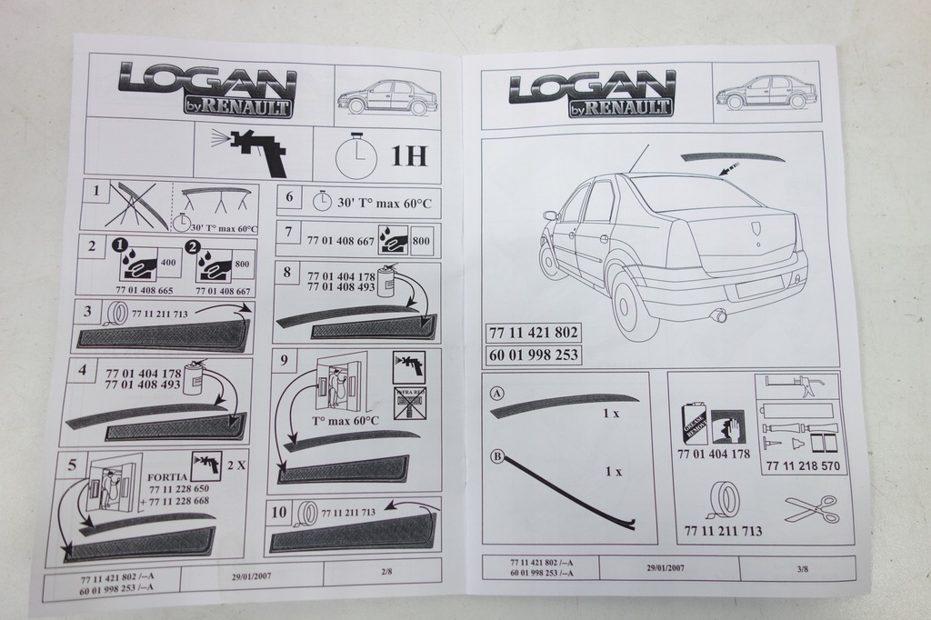 фото №6, Спойлер задний стекло dacia logan 04-08 7711421802