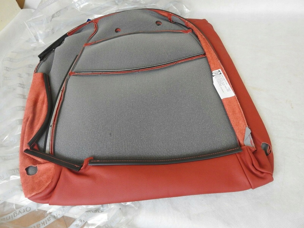 фото №7, Кожа czerwona спинка сиденье левая fiat 500 07-12