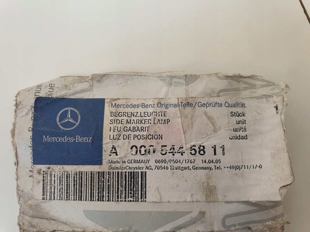 фото №5, Лампа габаритная отражатель mercedes a0005445811