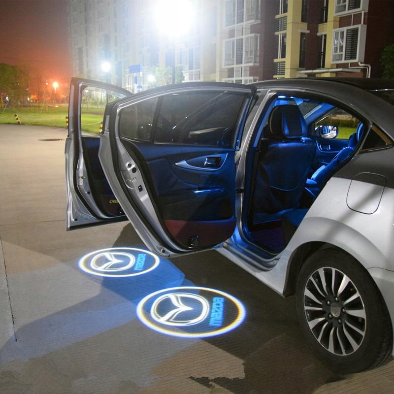 фото №4, 2x led logo вітальні проектор двері hd 3d mazda 6