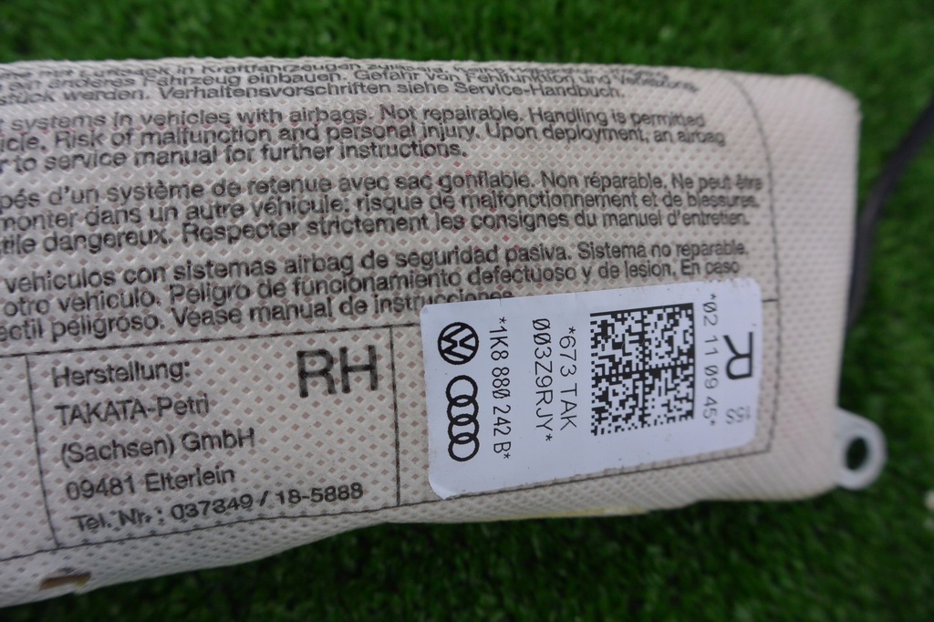 фото №12, Vw passat cc подушка сиденье 1k8880241b 1k8880242b