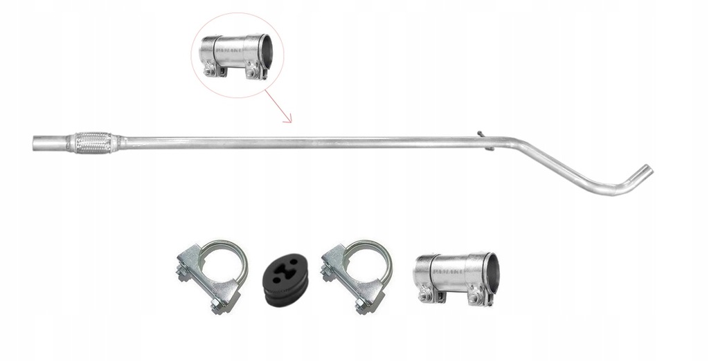 фото №1, Fiat panda ii 1.1 1.2 2003-2012 труба середня