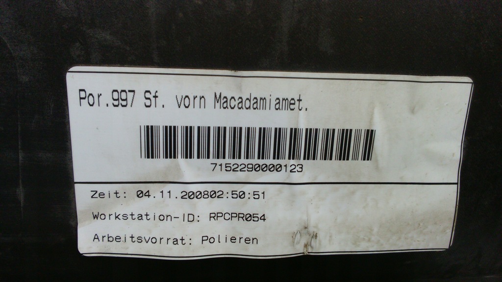 фото №11, Porsche 911 lift бампер перед передний омыватель 997