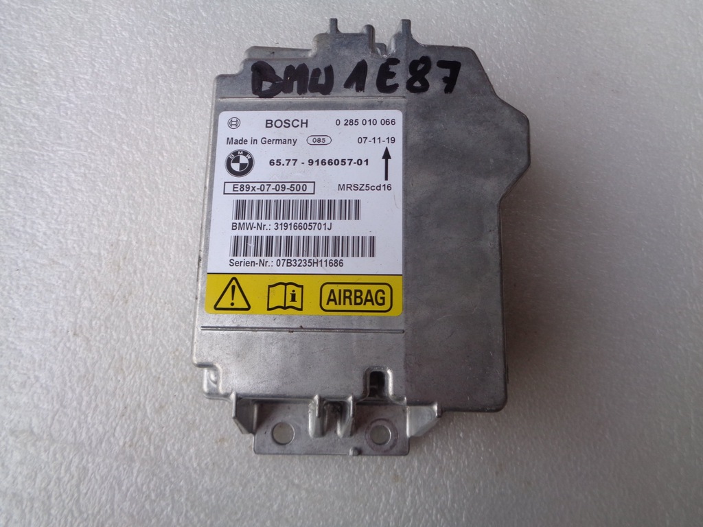фото №1, Модуль датчик подушка безопасности bmw 1 e87 9166057
