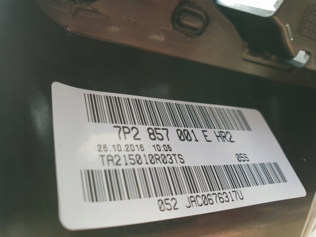 фото №7, Vw touareg 7p панель приладів приладова консоль czarna uk