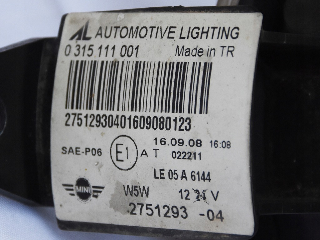 фото №3, Противотуманные фары mini r55 clubman 1.6 08 eu