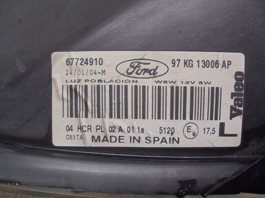 фото №7, Фара лівий звичайний ford ka i 67724910