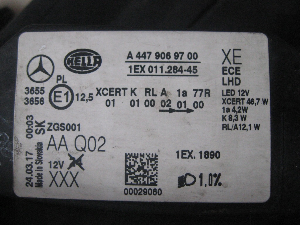 фото №6, Левая - full led - mercedes v klasa - vito w447