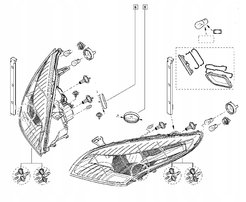 фото №5, Заглушка лампи фара clio iv megane iii dacia duster i ii оригінал
