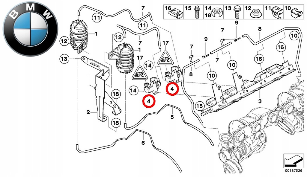 фото №8, Bmw e90 f01 f10 f11 n54 n63 оригинальный клапан управление вакуумного