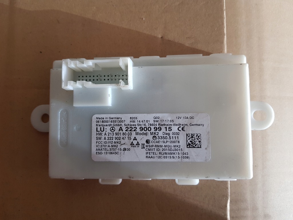 фото №1, Mercedes s 222 модуль keyless go 2229009915