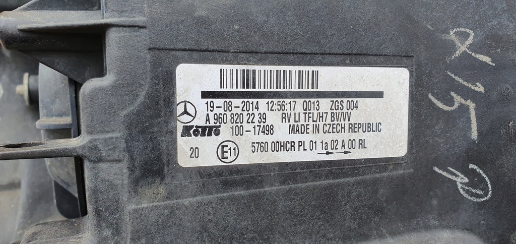 фото №16, Mercedes arocs фара лівий лампа a9608202239