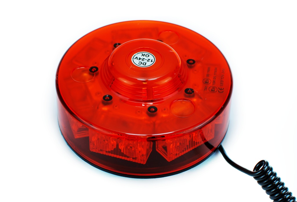 фото №3, Лампа попереджувальна світлодіодна kogut ufo led stroboskop na магніт 12-24v кругла