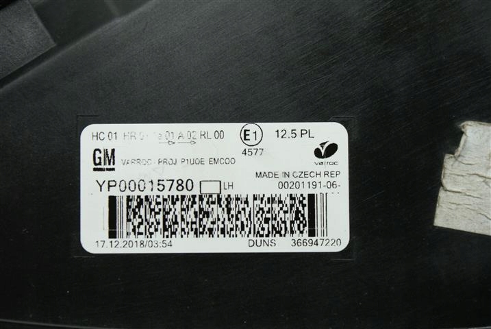 фото №5, Opel оригинальный номер 39107635 лампа