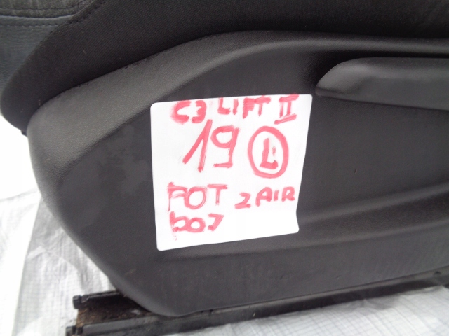 фото №6, Citroen c3 ii lift сиденье левый передний с подушка