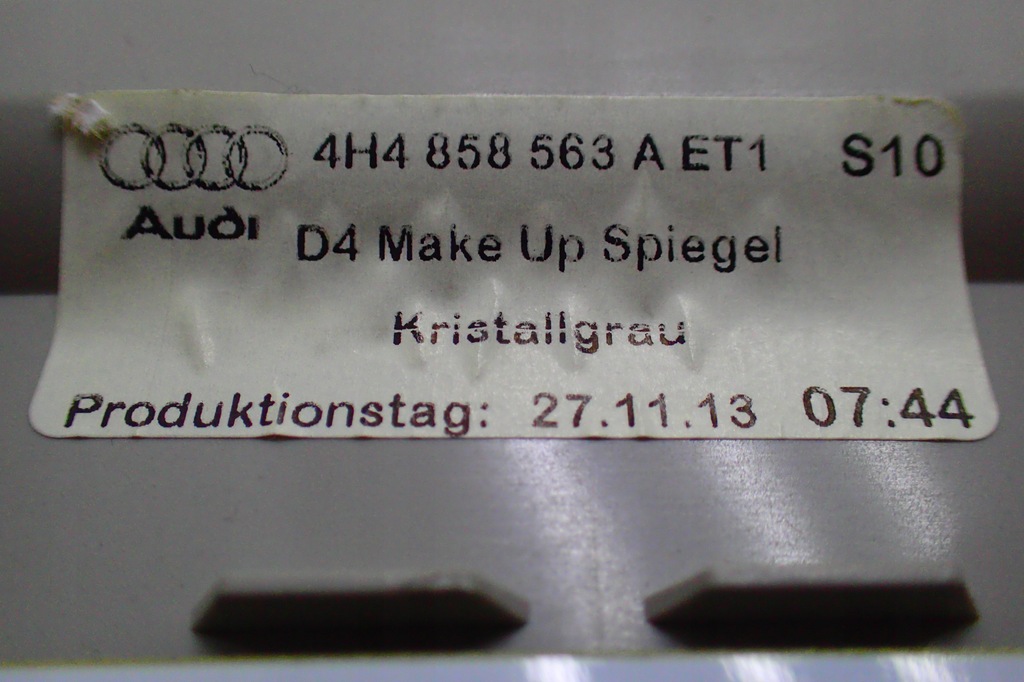 фото №5, Audi a8 d4 4h дзеркало лампа 4h4858563a