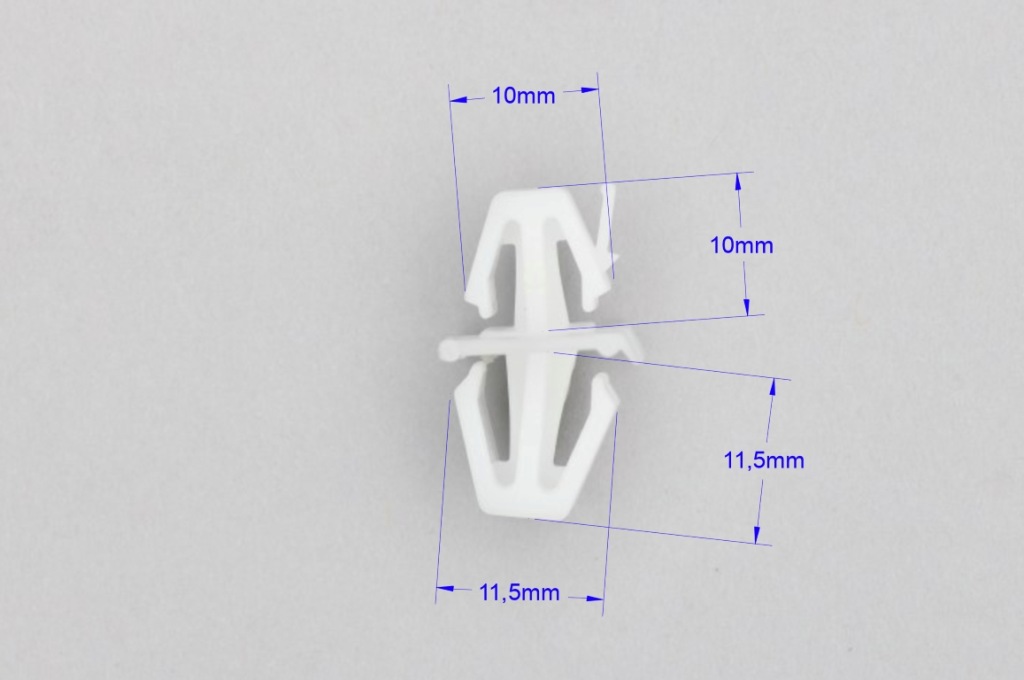 фото №3, Кліпса накладки поріг порога volvo s40 v40