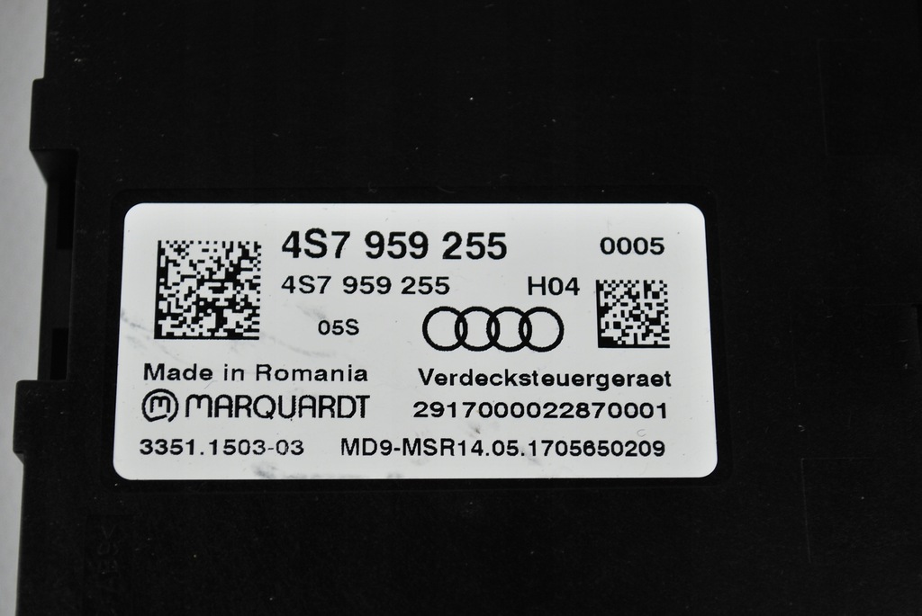 фото №2, Блок управления крыша audi r8 spyder 4s7959255