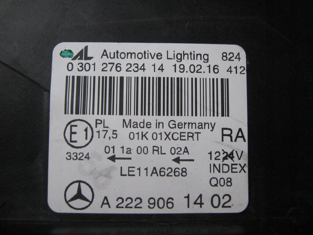 фото №5, Правая лампа - full led - mercedes s klasa w222