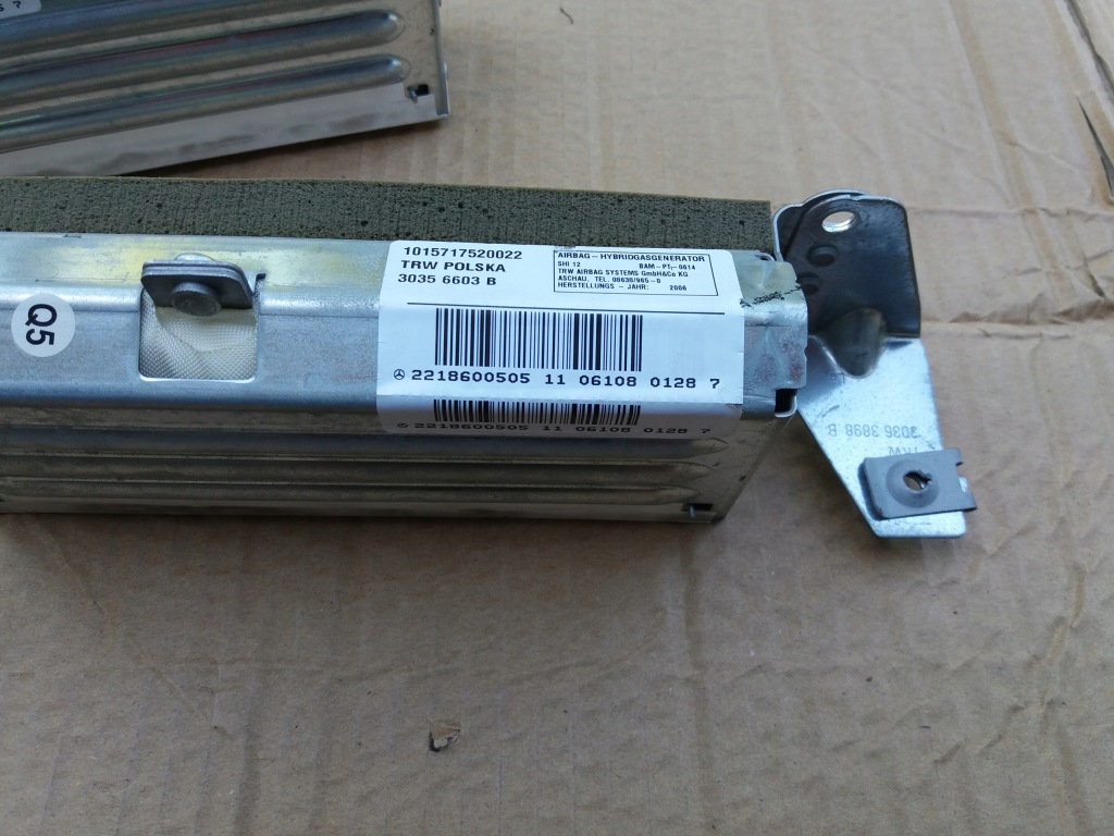 фото №4, Подушка подушка безопасности задняя r mercedes w221 s-klasa