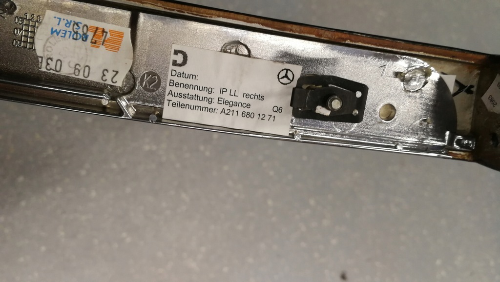 фото №12, Mercedes w211 drewno консолі панелі приладової панелі