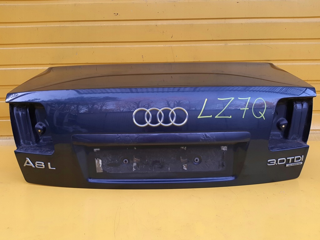 фото №1, Audi a8 d3 long lift кришка багажника багажника задня lz7q