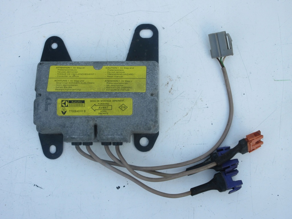 фото №1, Модуль подушка безопасности датчик renault laguna i 7700840111b