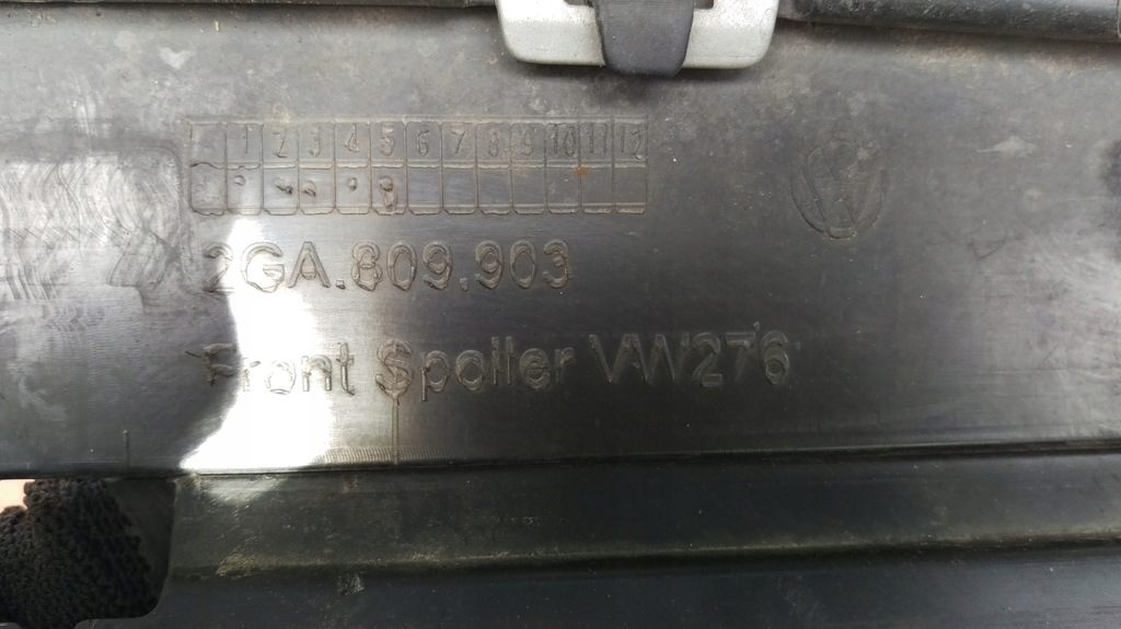 фото №4, Vw t roc t-roc накладка спойлер dół бампера перед