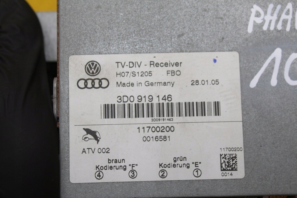 фото №6, Блок управления тюнер volkswagen оригинальный номер 3d0919146