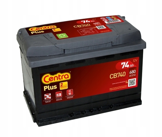 фото №1, Аккумулятор centra plus 74ah 680a cb740