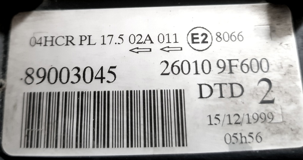 фото №6, Primera p11 lift фара правый 89003045 44